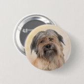 Schilderen van kuddes van Pyrenean - Kute Original Ronde Button 5,7 Cm (Voorkant /achterkant)