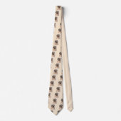 Schilderen van kuddes van Pyrenean - Kute Original Stropdas (Voorkant)
