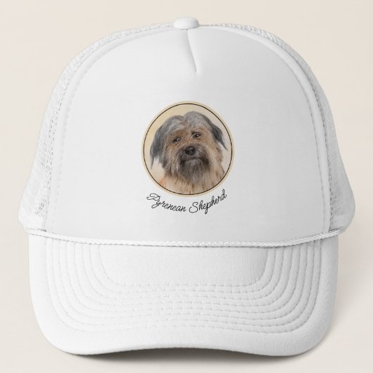 Schilderen van kuddes van Pyrenean - Kute Original Trucker Pet (Voorkant)