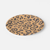 Schilderen van kunststofpatronen op luipaard papieren bordje (Gekanteld)