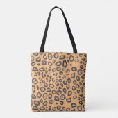 Schilderen van kunststofpatronen op luipaard tote bag (Achterkant)