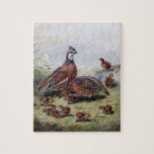  schilderen van kwartelvogels door Fitzwilliam Tai Legpuzzel (Verticaal)