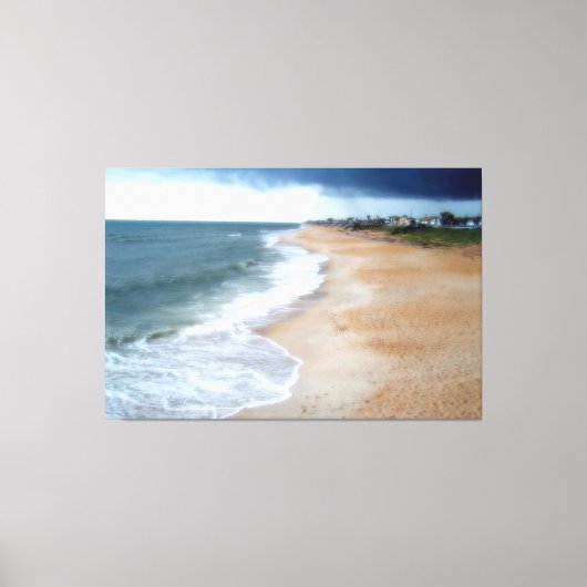Schilderen van lagler Beach Shoreline Canvas Afdruk (Voorkant)