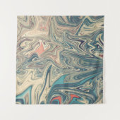 Schilderen van land en rivieren | Beste abstracte  Wandkleed (Voorkant (horizontaal))