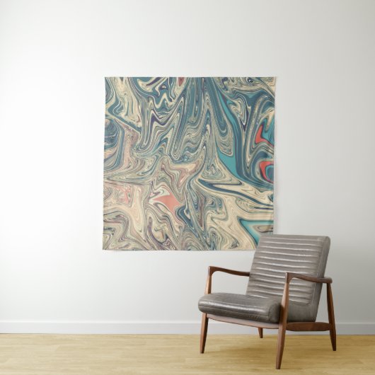 Schilderen van land en rivieren | Beste abstracte  Wandkleed (In situ)