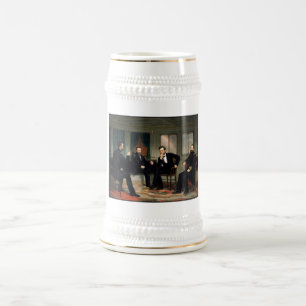 Schilderen van leiders van de burgeroorlog bierpul