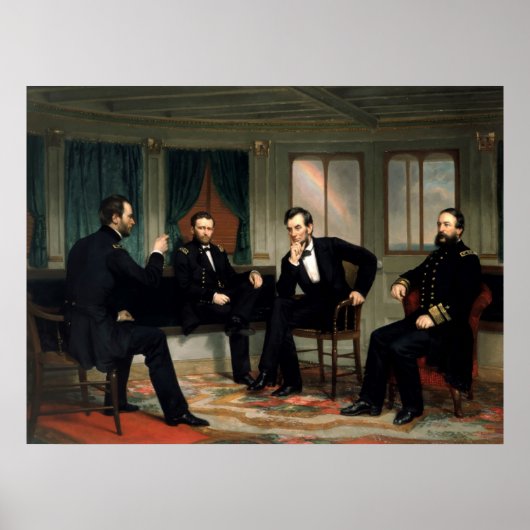 Schilderen van leiders van de burgeroorlog poster (Voorkant)
