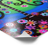 Schilderen van levensbloemen foto afdruk (Hoek)