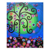 Schilderen van levensbloemen foto afdruk (Voorkant)