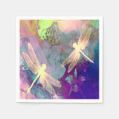 Schilderen van libellen & orchideeën servetten (Voorkant)