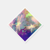 Schilderen van libellen & orchideeën servetten (Hoek)