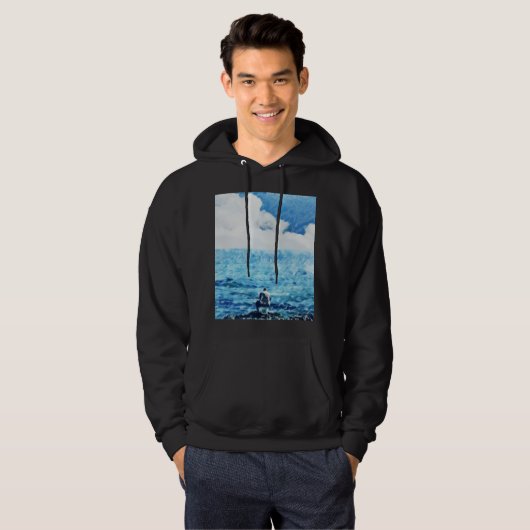 Schilderen van man hoodie (Voorkant volledig)