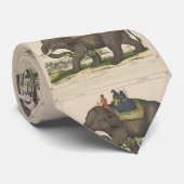  schilderen van Mannen Riding van een olifant Stropdas (Opgerold)