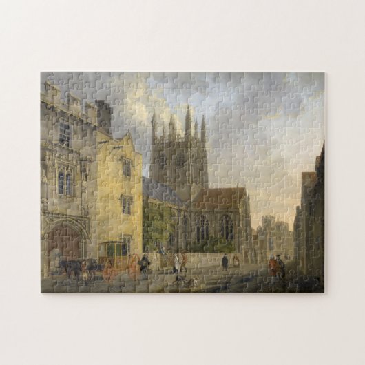  schilderen van Merton College Oxford England Legpuzzel (Horizontaal)