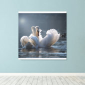 Schilderen van metalen kunst Online glanzend canva Canvas Afdruk (Insitu (Houten vloer))