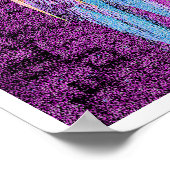 Schilderen van moderne jonge vrouw 2 poster (Hoek)