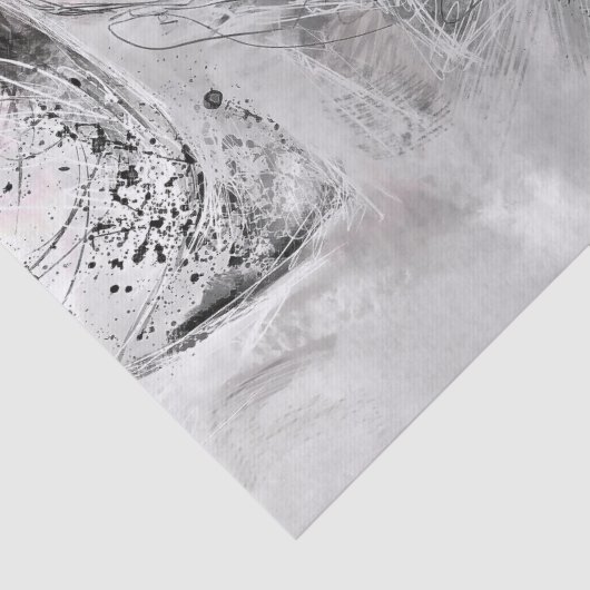 Schilderen van mooie vrouwen tissuepapier (Detail)