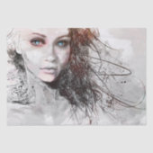 Schilderen van mooie vrouwen tissuepapier (Voorkant)