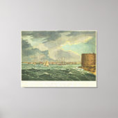 schilderen van New York City (1825) Canvas Afdruk (Voorkant)