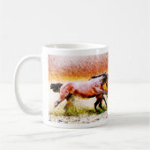 Schilderen van Paarden op Koffiemok (Links)