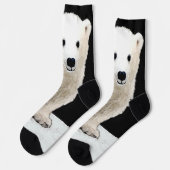 Schilderen van poolBeren - Oorspronkelijke wildern Sokken (Links)