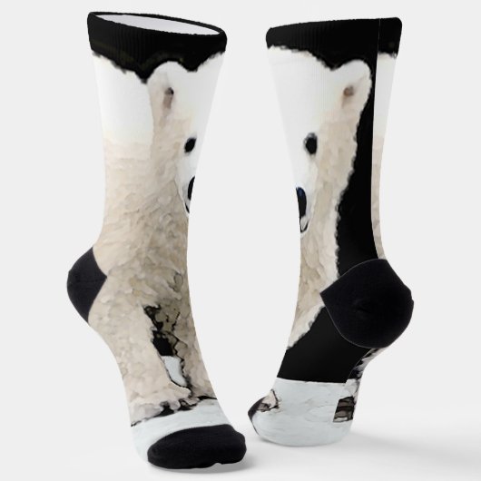 Schilderen van poolBeren - Oorspronkelijke wildern Sokken (Gebogen)