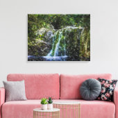 Schilderen van prachtige watervalWaterverf Canvas Afdruk (Insitu (Woonkamer))