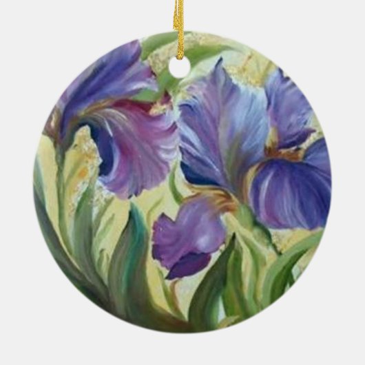 Schilderen van romantische irisis keramisch ornament (Achterkant)