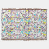 Schilderen van roze, gele en witte rozen deken (Voorkant)