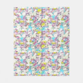 Schilderen van roze, gele en witte rozen fleece deken (Voorkant)