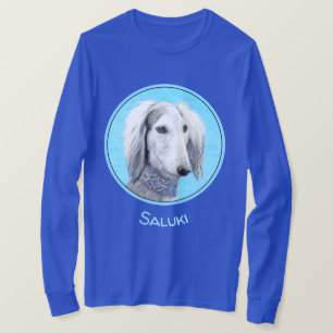 Schilderen van Saluki (zilver) - Kute Original Dog T-shirt