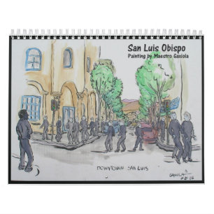 Schilderen van San Luis Obispo Kalender