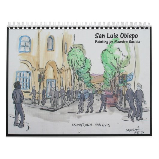 Schilderen van San Luis Obispo Kalender (Hoes)