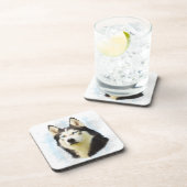 Schilderen van siberische hondjes voor de kleur va bier onderzetter (Rechterzijde)