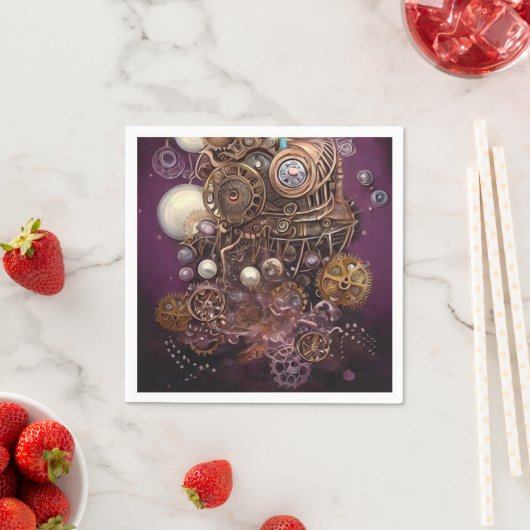 Schilderen van Steampunk Elementen 6 Servet (Insitu)