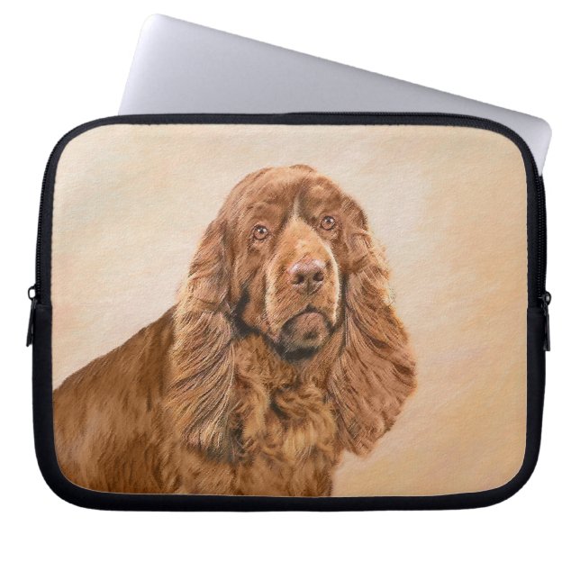 Schilderen van Sussex-Spanjaard - Kute Original Do Laptop Sleeve (Voorkant)