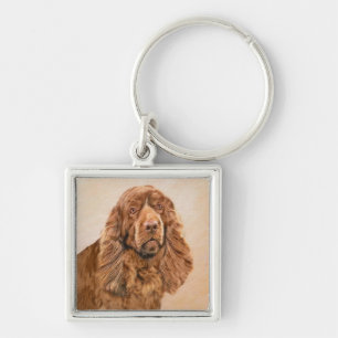 Schilderen van Sussex-Spanjaard - Kute Original Do Sleutelhanger