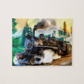 Schilderen van treinstellen voor stoommotoren legpuzzel (Horizontaal)