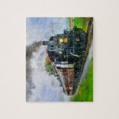 Schilderen van treinstellen voor stoommotoren legpuzzel (Verticaal)