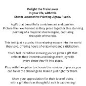 Schilderen van treinstellen voor stoommotoren legpuzzel