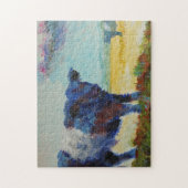 Schilderen van twee korrelkoeien legpuzzel (Verticaal)