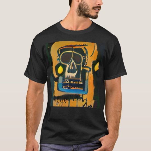 Schilderen van Urban Graffiti Street Art Skull T-shirt (Voorkant)