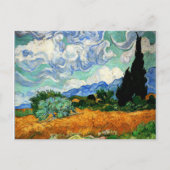 Schilderen van Van Gogh, Wheatfield met Cypress Tr Briefkaart (Voorkant)