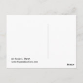 Schilderen van verf, gitaar & kruisverf briefkaart (Achterkant)