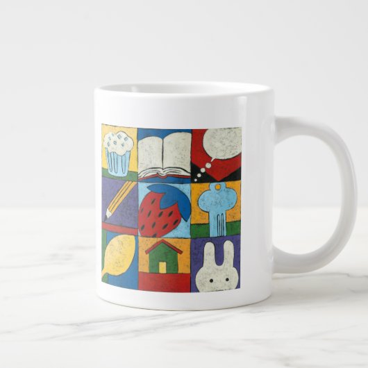 Schilderen van verschillende objecten door Charikl Grote Koffiekop (Rechts)