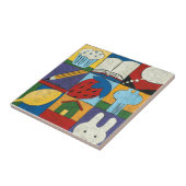 Schilderen van verschillende objecten door Charikl Tegeltje (Zijkant)