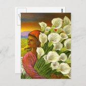 Schilderen van vrouwen met Briefkaart van Calla Li (Voorkant / Achterkant)