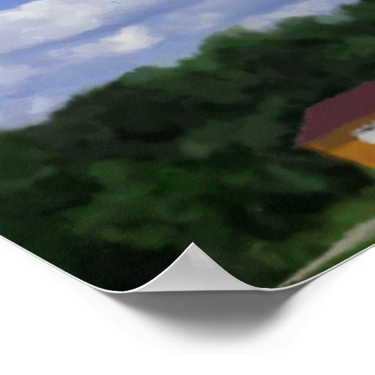 Schilderen van vuurtoren van Cape Hatteras Poster (Hoek)