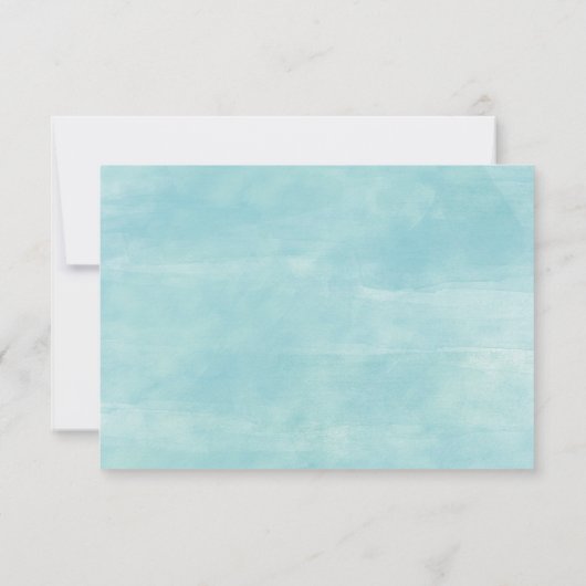 Schilderen van watervallen Waterverf Bedankkaart (Achterkant)