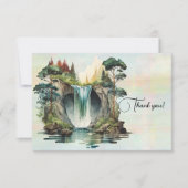 Schilderen van watervallen Waterverf Bedankkaart (Voorkant)